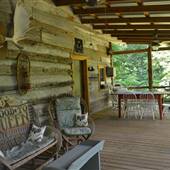 THE TURNAROUND AUTHENTIC LOG CABIN